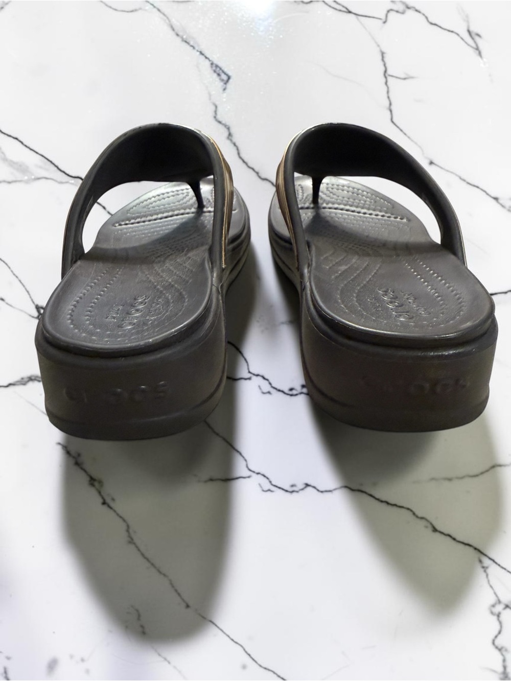 Crocs Monterey Metallic Strap Wedge Flip - Picture 5 of 9